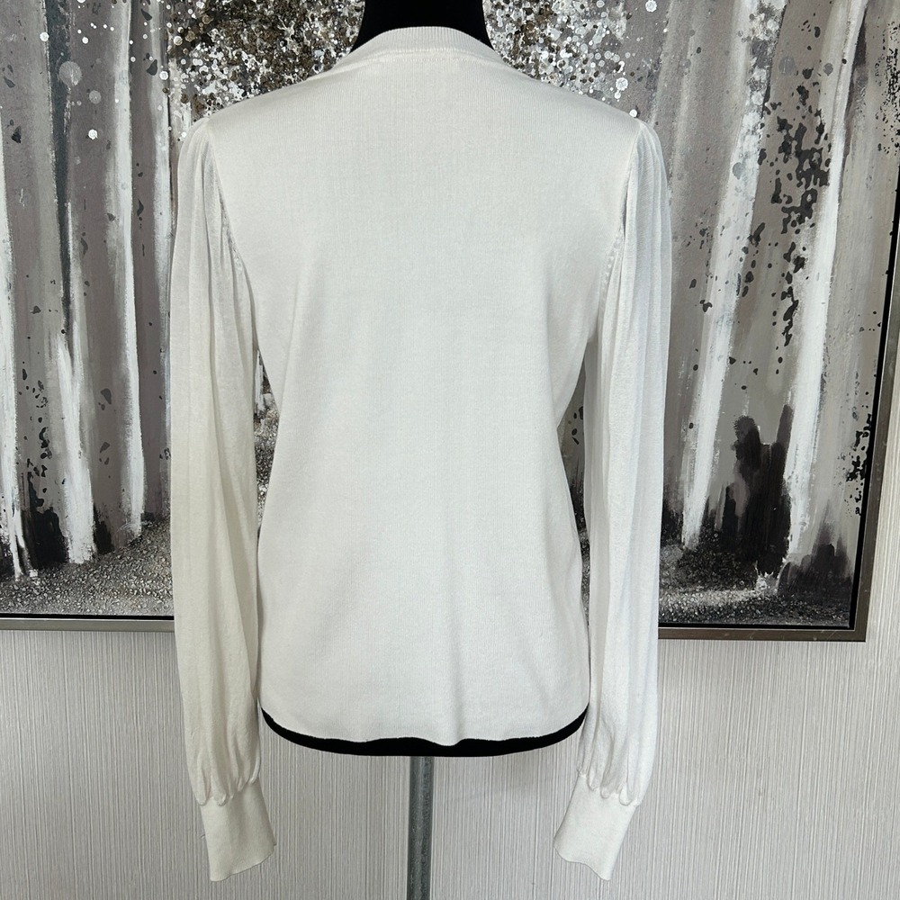 Contemporaine Par Simons Womens Cotton Blend Mock Neck Long Sleeve‎ Top - M - Picture 8 of 10